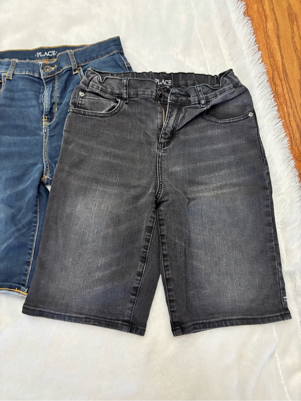 Levi’s The Children’s Place Boys 14 16 Denim Knee Length Shorts Bundle 4 Piece - Picture 3 of 11